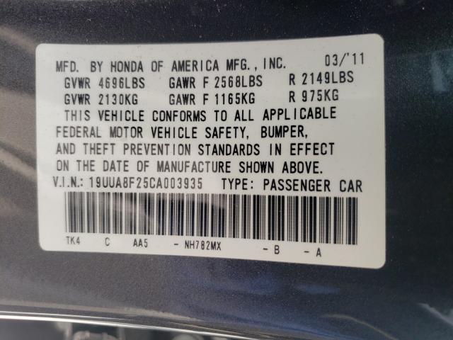 Photo 9 VIN: 19UUA8F25CA003935 - ACURA TL 