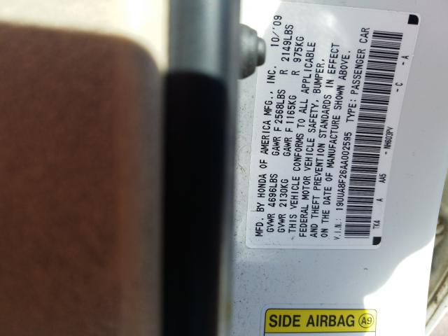 Photo 9 VIN: 19UUA8F26AA002595 - ACURA TL 