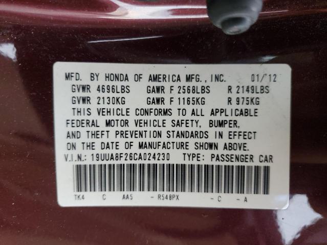 Photo 11 VIN: 19UUA8F26CA024230 - ACURA TL 