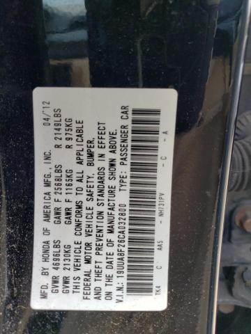 Photo 12 VIN: 19UUA8F26CA032800 - ACURA TL 