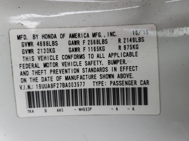 Photo 11 VIN: 19UUA8F27BA003577 - ACURA TL 