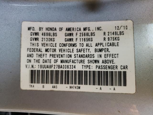 Photo 9 VIN: 19UUA8F27BA006334 - ACURA TL 