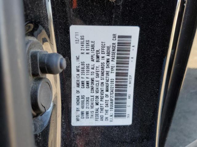 Photo 12 VIN: 19UUA8F27CA021093 - ACURA TL 