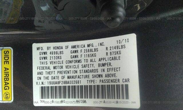 Photo 8 VIN: 19UUA8F28BA002681 - ACURA TL 