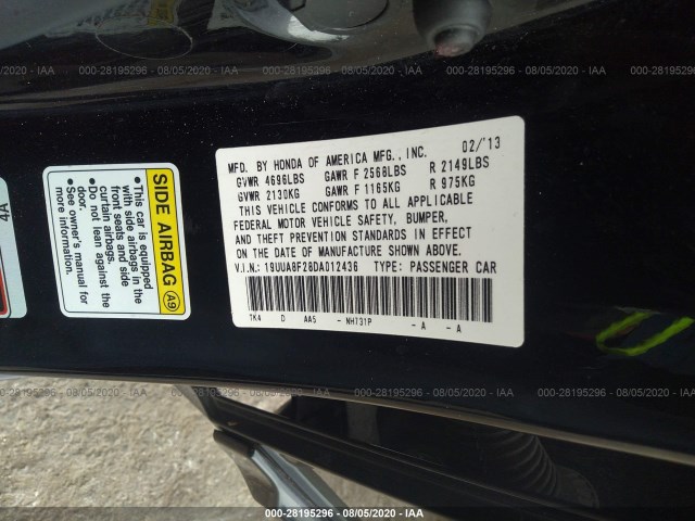 Photo 8 VIN: 19UUA8F28DA012436 - ACURA TL 