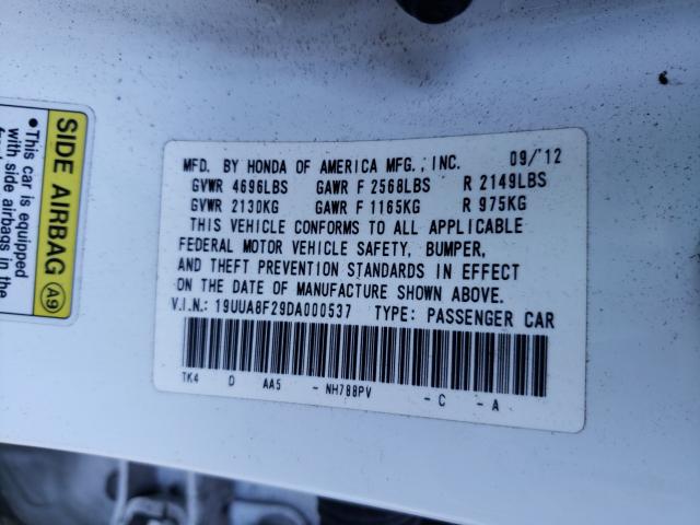 Photo 9 VIN: 19UUA8F29DA000537 - ACURA TL 