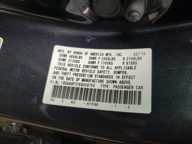 Photo 9 VIN: 19UUA8F31EA008755 - ACURA TL SE 