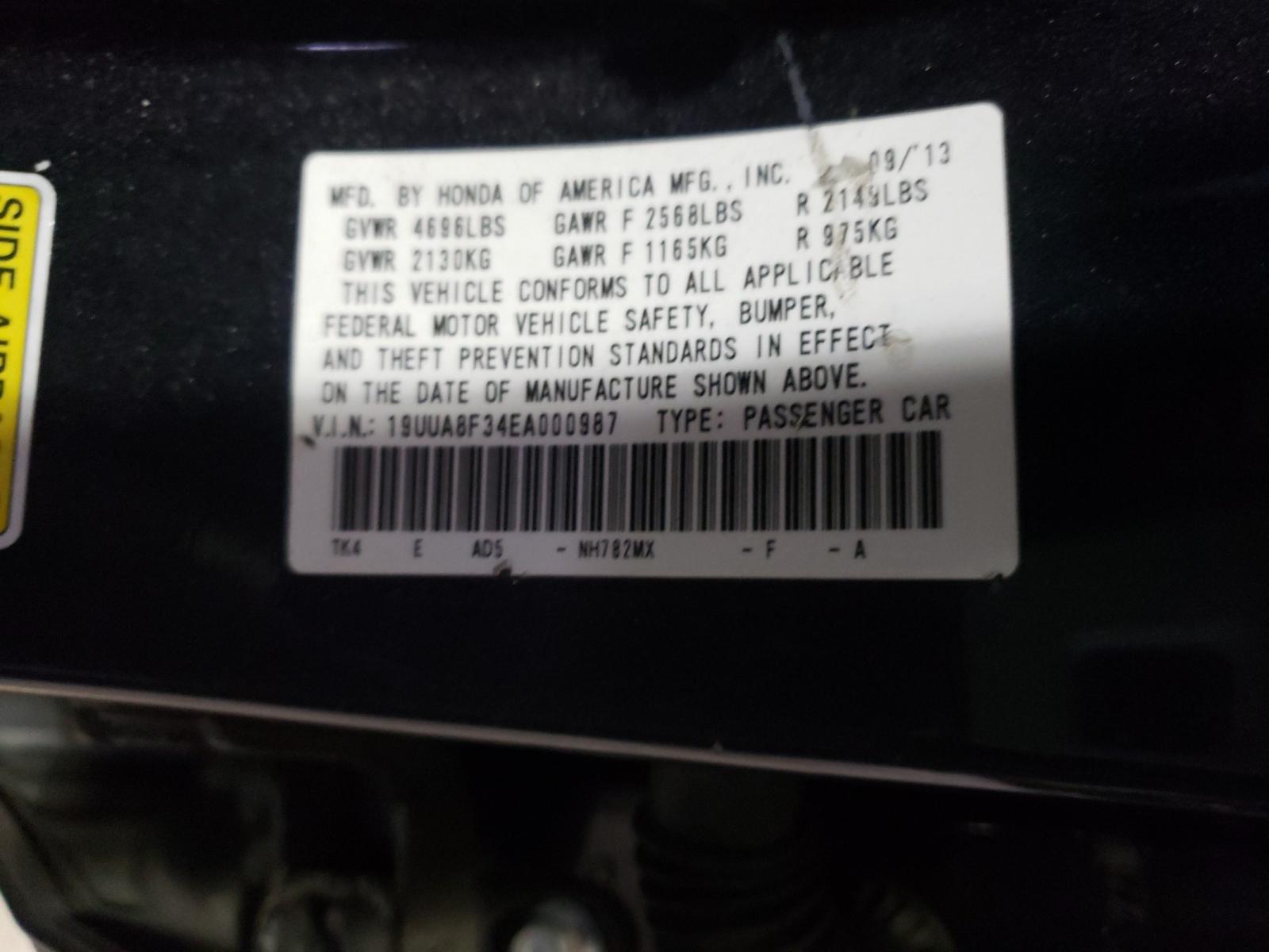 Photo 9 VIN: 19UUA8F34EA000987 - ACURA TL SE 