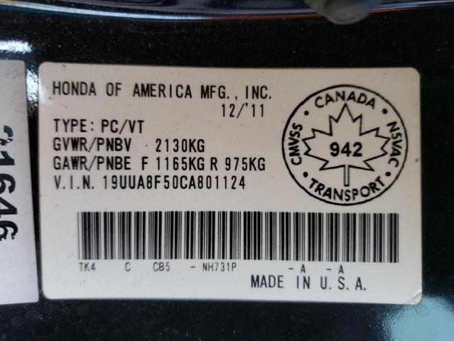 Photo 11 VIN: 19UUA8F50CA801124 - ACURA TL 