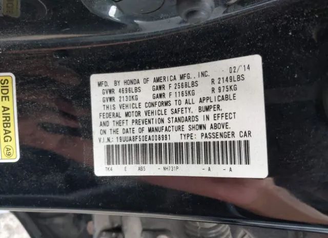 Photo 8 VIN: 19UUA8F50EA008991 - ACURA TL 