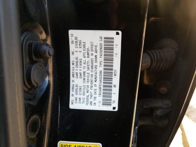 Photo 9 VIN: 19UUA8F51AA022084 - ACURA TL 