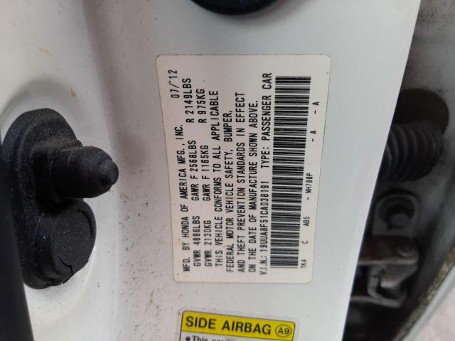 Photo 9 VIN: 19UUA8F51CA038191 - ACURA TL 