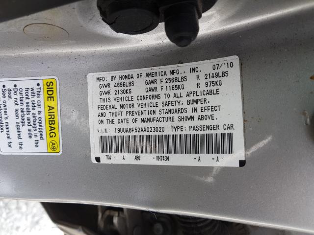 Photo 9 VIN: 19UUA8F52AA023020 - ACURA TL 