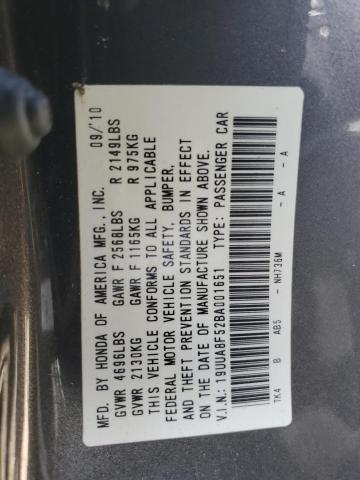 Photo 11 VIN: 19UUA8F52BA001651 - ACURA TL 