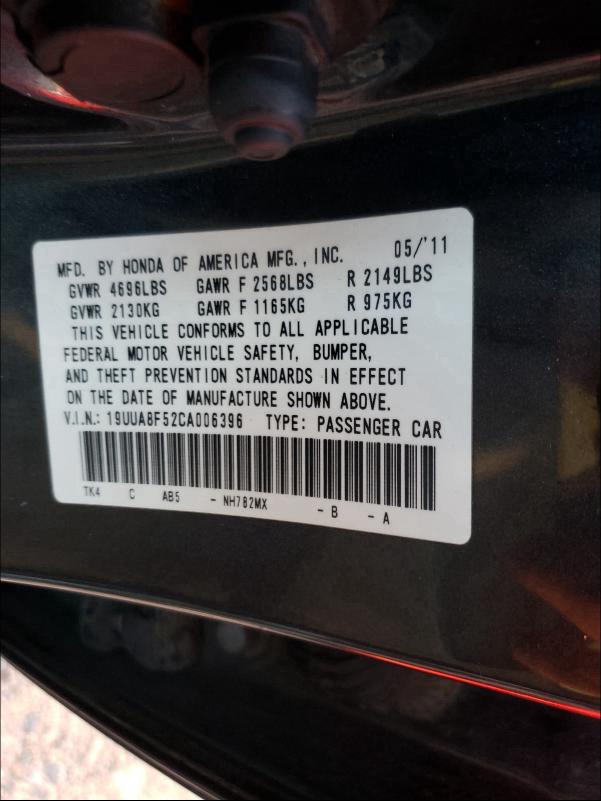 Photo 9 VIN: 19UUA8F52CA006396 - ACURA TL 