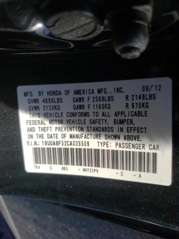 Photo 9 VIN: 19UUA8F52CA035509 - ACURA TL 