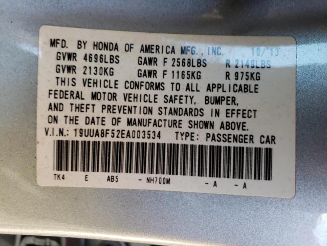 Photo 9 VIN: 19UUA8F52EA003534 - ACURA TL TECH 