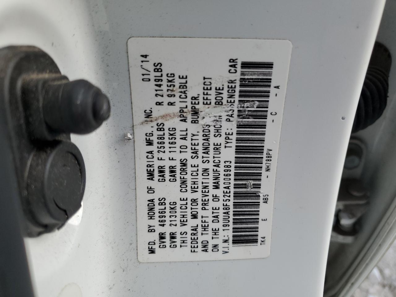 Photo 11 VIN: 19UUA8F52EA006983 - ACURA TL 