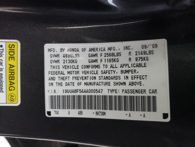 Photo 9 VIN: 19UUA8F54AA000547 - ACURA TL 