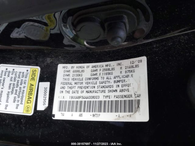 Photo 8 VIN: 19UUA8F54AA008003 - ACURA TL 