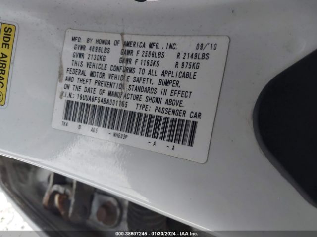 Photo 8 VIN: 19UUA8F54BA001165 - ACURA TL 