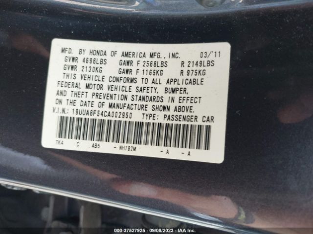 Photo 8 VIN: 19UUA8F54CA002950 - ACURA TL 