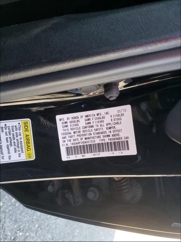 Photo 9 VIN: 19UUA8F54DA007535 - ACURA TL TECH 