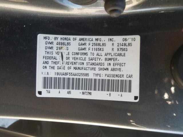 Photo 9 VIN: 19UUA8F55AA025585 - ACURA TL 