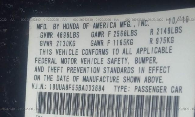 Photo 8 VIN: 19UUA8F55BA003684 - ACURA TL 