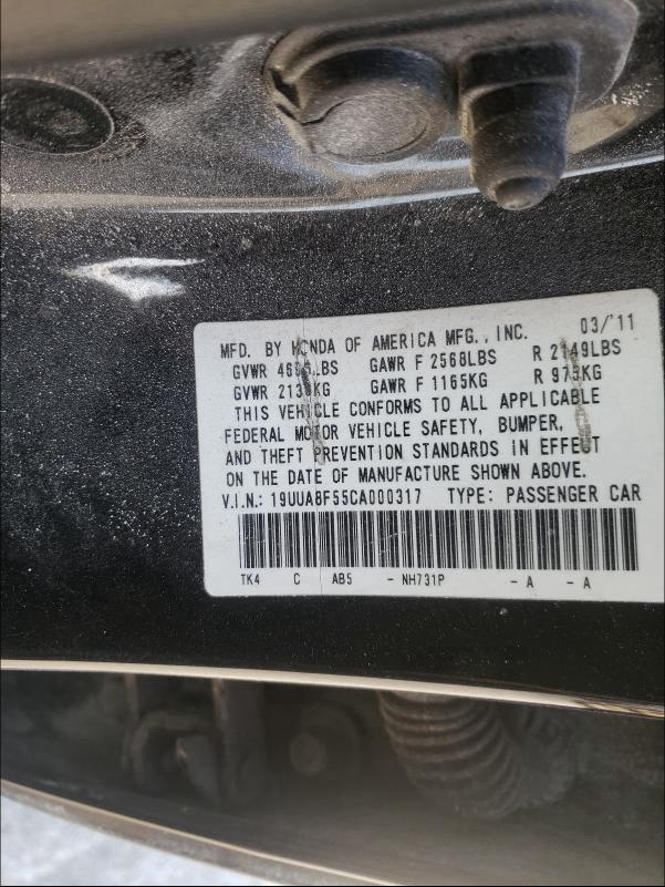 Photo 9 VIN: 19UUA8F55CA000317 - ACURA TL 