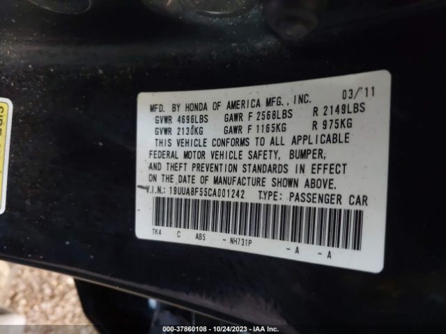 Photo 8 VIN: 19UUA8F55CA001242 - ACURA TL 