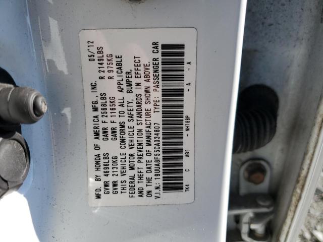 Photo 11 VIN: 19UUA8F55CA034807 - ACURA TL 