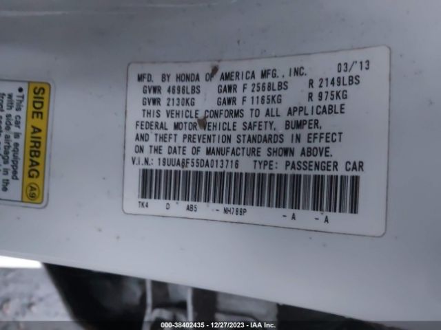 Photo 8 VIN: 19UUA8F55DA013716 - ACURA TL 