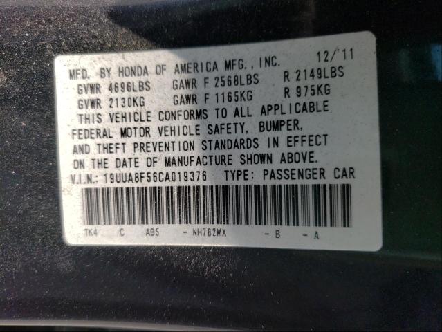 Photo 9 VIN: 19UUA8F56CA019376 - ACURA TL 