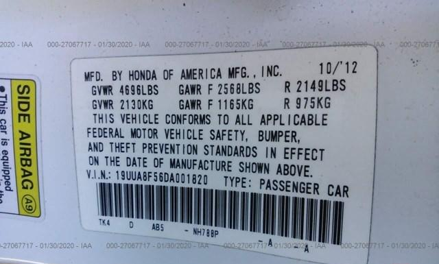 Photo 8 VIN: 19UUA8F56DA001820 - ACURA TL 