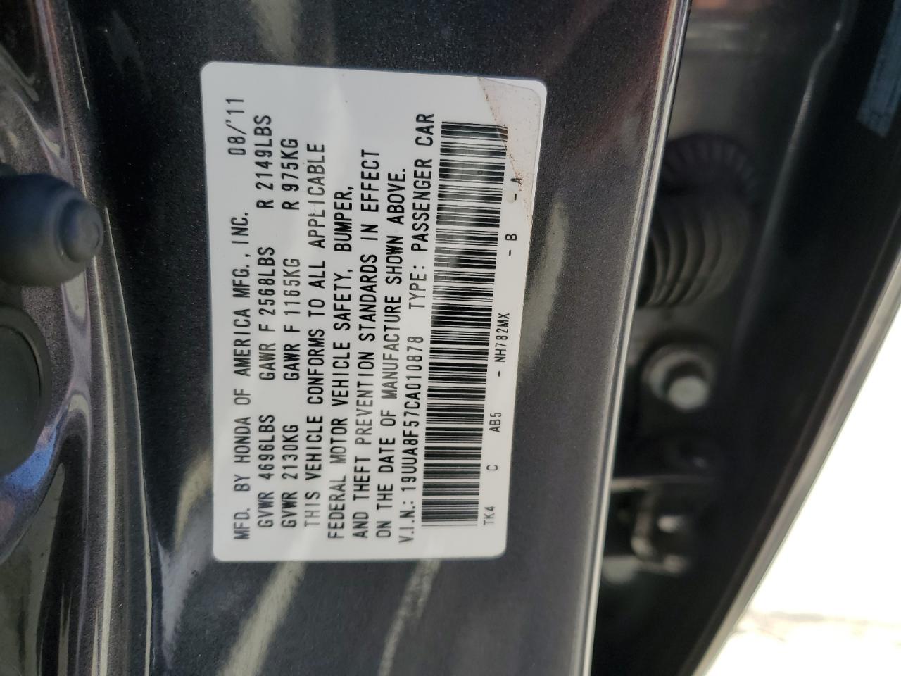 Photo 11 VIN: 19UUA8F57CA010878 - ACURA TL 