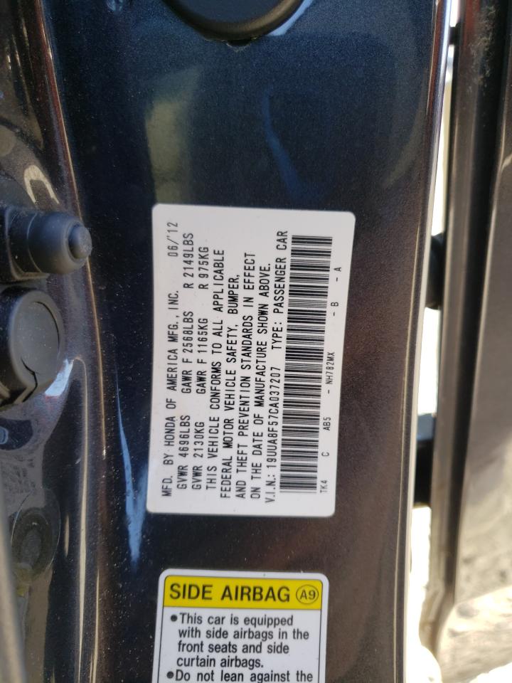 Photo 11 VIN: 19UUA8F57CA037207 - ACURA TL 