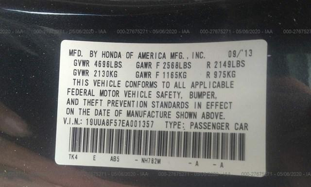 Photo 8 VIN: 19UUA8F57EA001357 - ACURA TL 