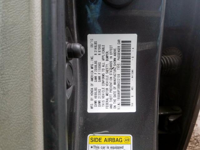 Photo 9 VIN: 19UUA8F58BA002156 - ACURA TL 