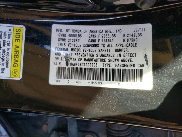 Photo 9 VIN: 19UUA8F58CA009206 - ACURA TL 