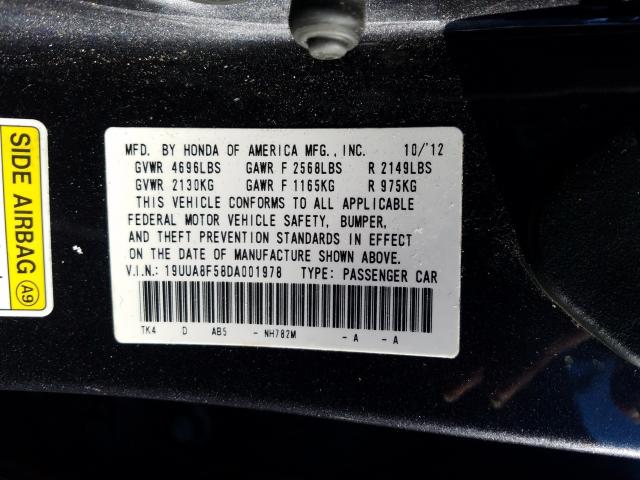 Photo 9 VIN: 19UUA8F58DA001978 - ACURA TL TECH 