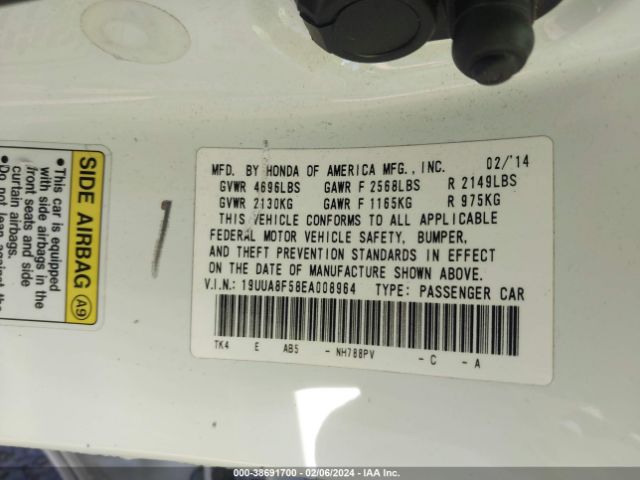 Photo 8 VIN: 19UUA8F58EA008964 - ACURA TL 