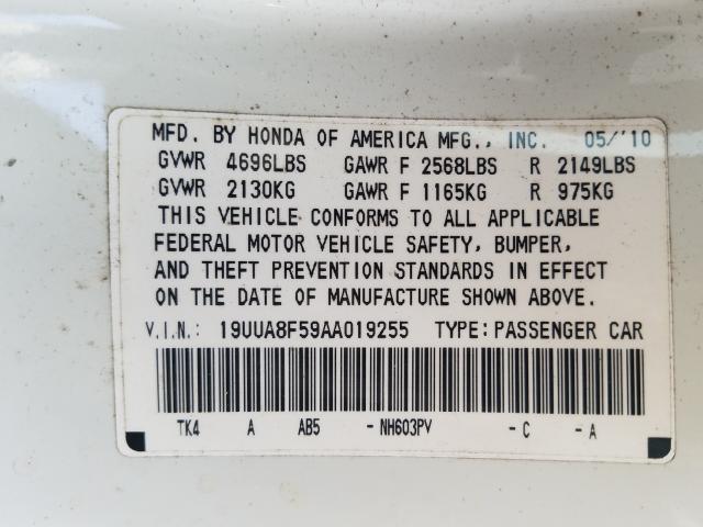 Photo 9 VIN: 19UUA8F59AA019255 - ACURA TL 