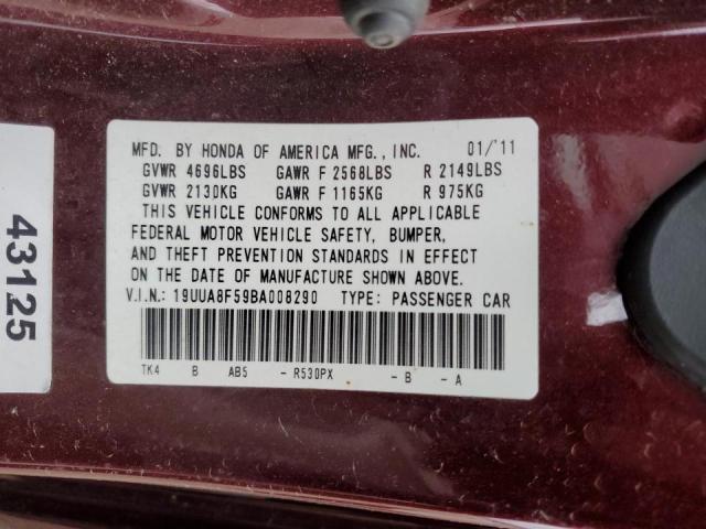 Photo 9 VIN: 19UUA8F59BA008290 - ACURA TL 