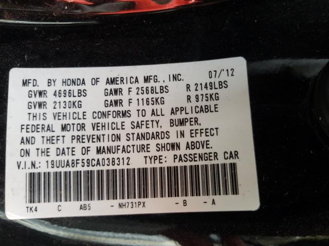 Photo 9 VIN: 19UUA8F59CA038312 - ACURA TL 