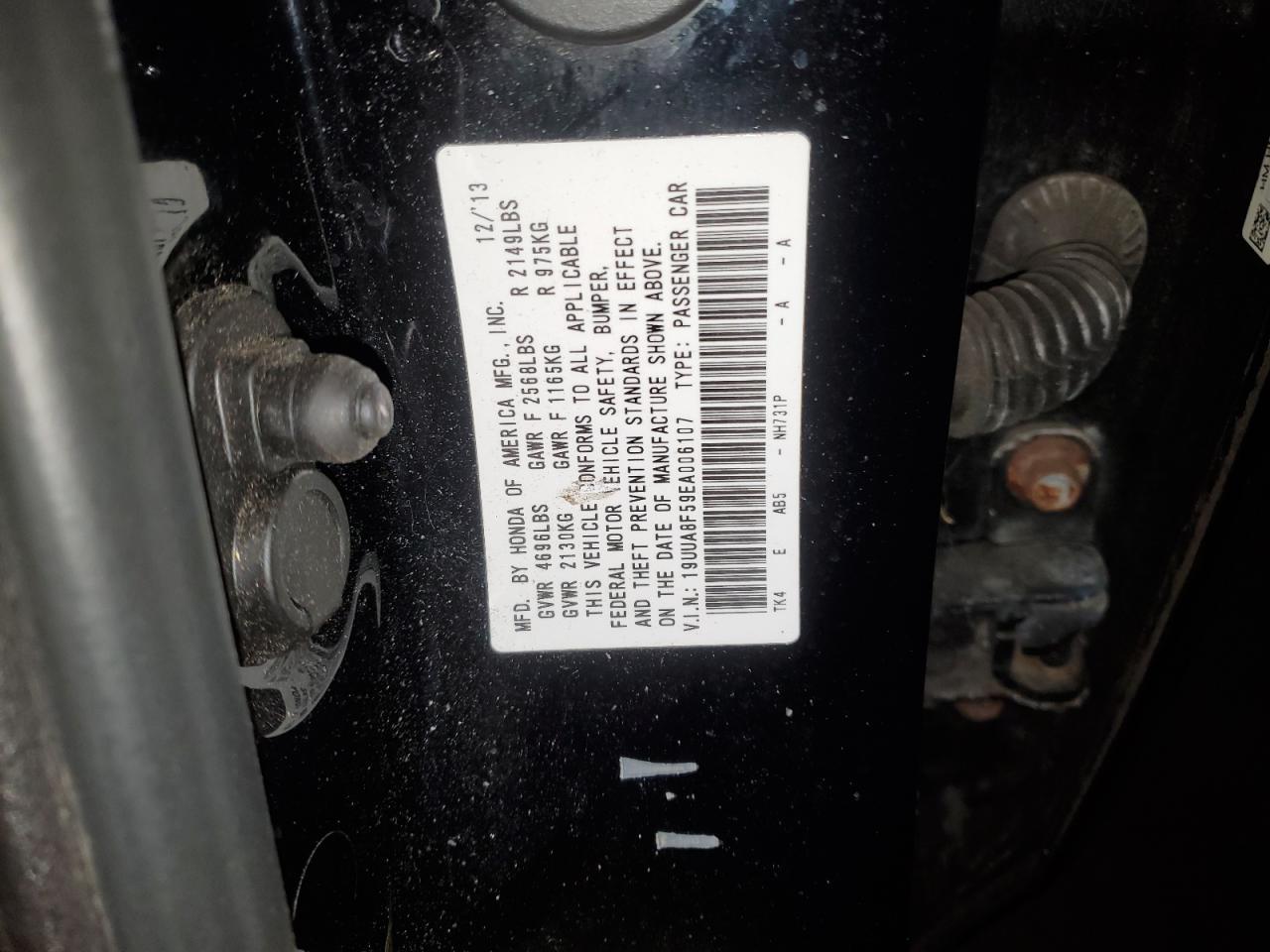 Photo 11 VIN: 19UUA8F59EA006107 - ACURA TL 