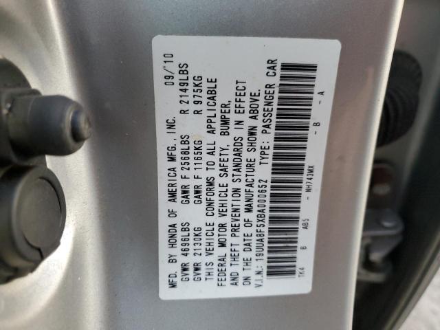 Photo 11 VIN: 19UUA8F5XBA000652 - ACURA TL 