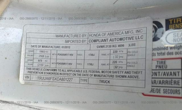 Photo 8 VIN: 19UUA8F5XCA801227 - ACURA TL 