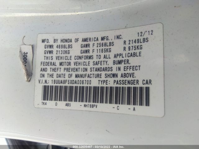 Photo 8 VIN: 19UUA8F5XDA006700 - ACURA TL 