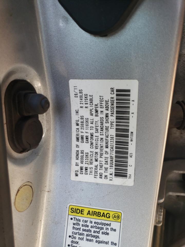 Photo 12 VIN: 19UUA8F71CA013387 - ACURA TL 